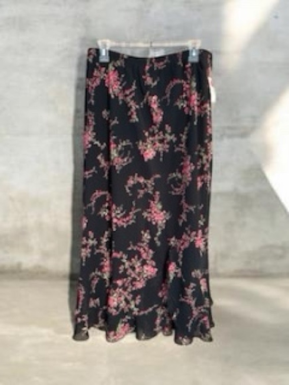 NWT! Avenue Black Floral Maxi Skirt | 14/16